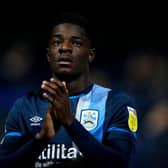 Mipo Odubeko during his loan with Huddersfield Town
