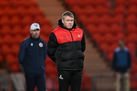 Grant McCann looks on during his side's below-par showing in the defeat to Bromley.