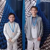 Doncaster Fencing Club’s (l-r) Harvey Lack, Monty Atkins-Sloan and Joe Bush.