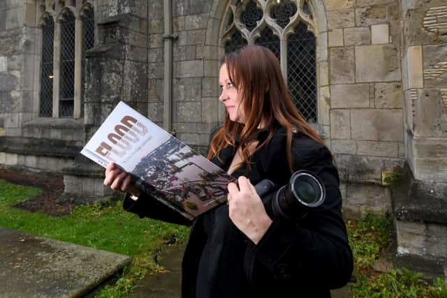A book marking the Fishlake floods was launched at St Cuthbert's Church Fishlake. Photographer Selina Blenkin who took some of the images for the book.