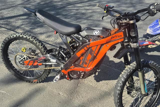 Police in Doncaster seize yet another illegal off road bike