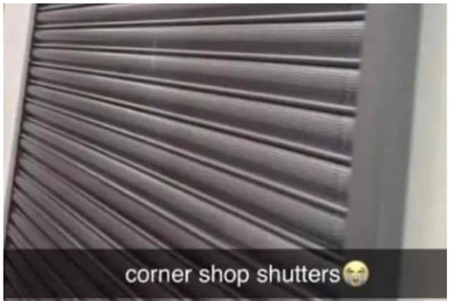 Parents say security shutters have been installed on toilets at the school.