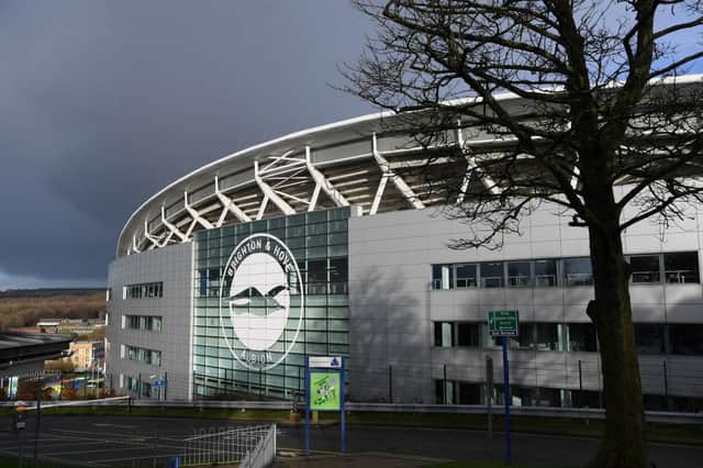 Amex Stadium, the home of Brighton and Hove Albion. (Photo by Mike Hewitt/Getty Images)