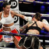 Terri Harper will return to the ring for the first time in 12 months. She was last in action against Katharina Thanderz in November 2020. Picture: Getty Images.