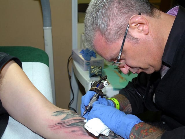 2012 Tattoo Jam at Doncaster Racecourse and Exhibition Centre. From the TV programme London Ink, Louis Molly