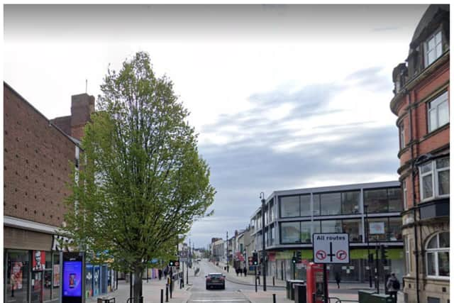 An angry driver has been fined after parking illegally outside KFC in Doncaster.