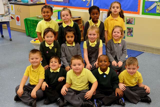The reception pupils in Class 1 at St Josephs Primary School. Can you spot anyone you know?