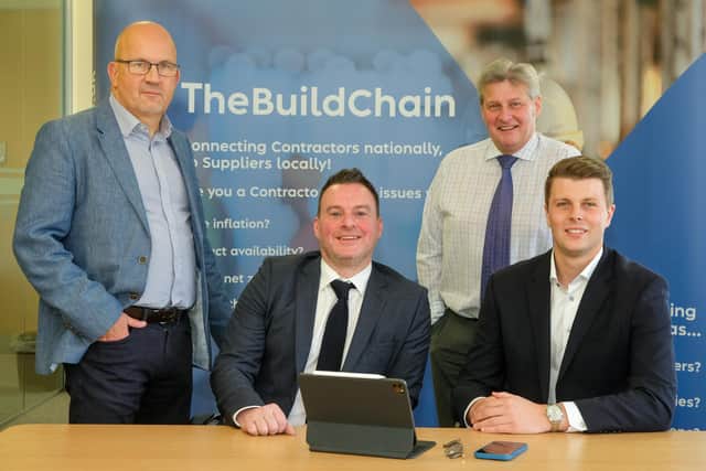 Ian Brown, Finance Yorkshire; Neil Sheldon, The Build Chain; Alex McWhirter, Finance Yorkshire; and Matthew McClune, The Build Chain