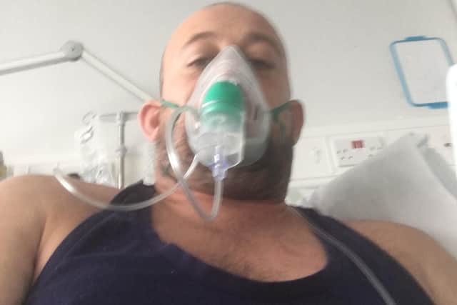 The Doncaster father was clinically diagnosed with Covid-19 despite four separate tests giving him a negative result for coronavirus.