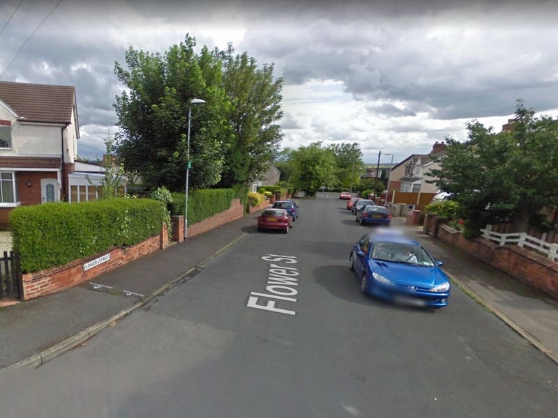Properties on streets with Flower in the name, such as Flower Street, Goldthorpe, South Yorkshire, sold for an average of £250,000, five per cent below the national average.