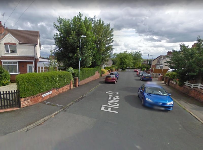 Properties on streets with Flower in the name, such as Flower Street, Goldthorpe, South Yorkshire, sold for an average of £250,000, five per cent below the national average.