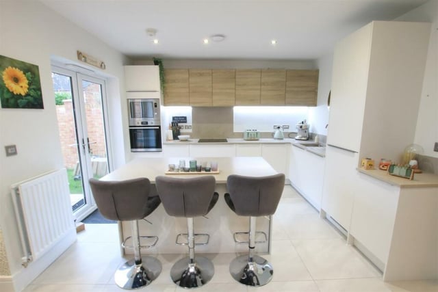 The property's contemporary style kitchen.