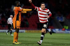 Sharp played 16 times for Rovers in the 2014 season, before a move to Sheffield United via Leeds. On 10 August 2019, Sharp marked Sheffield United's return to the Premier League with an 88th-minute equaliser in a 1–1 draw at AFC Bournemouth, his first goal in the English top flight.