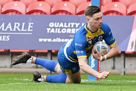 Josh Guzdek scores for the Dons. Picture: Howard Roe/AHPIX.com