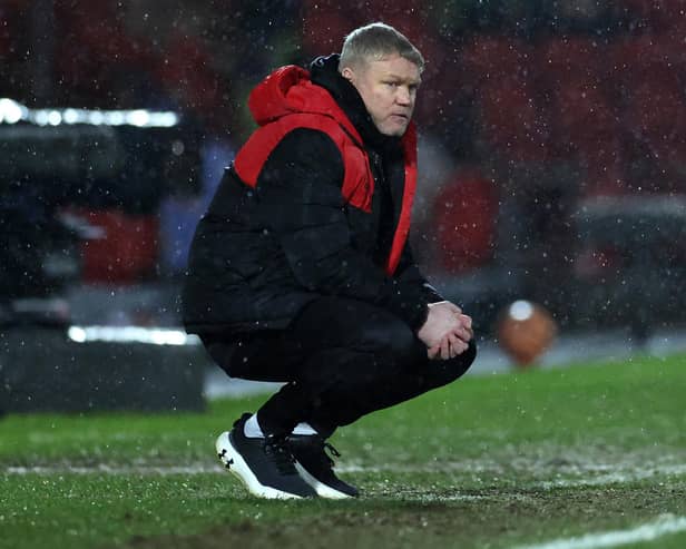 Doncaster Rovers' head coach Grant McCann. (Photo by DARREN STAPLES/AFP via Getty Images)