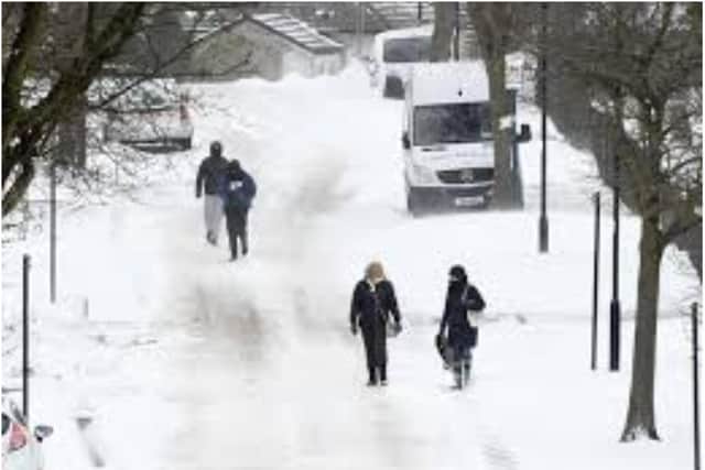 Doncaster has been put on snow and ice alert for tonight.