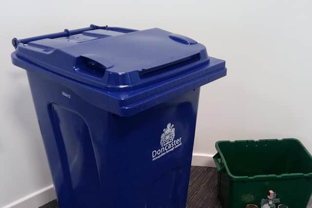 Doncaster's new recycling bins, due to be used from March 2018