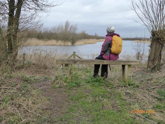 Enjoying the views at the Idle Valley Nature Reserve