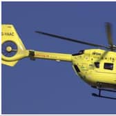 The air ambulance has been at the scene this afternoon in Balby.