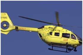 The air ambulance has been at the scene this afternoon in Balby.