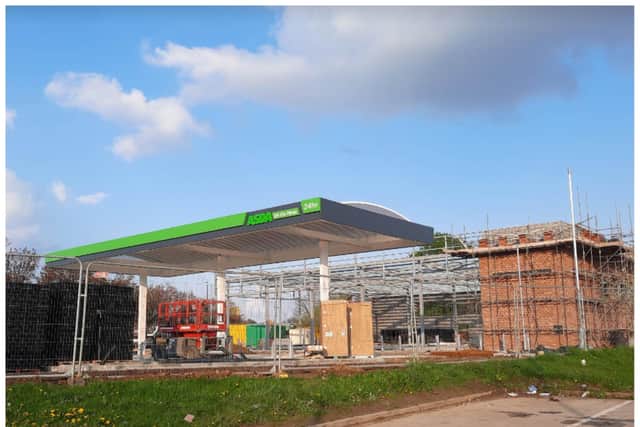 Work is progressing on the new Asda unit near to Sandall Park.