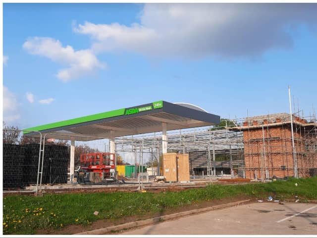 Work is progressing on the new Asda unit near to Sandall Park.