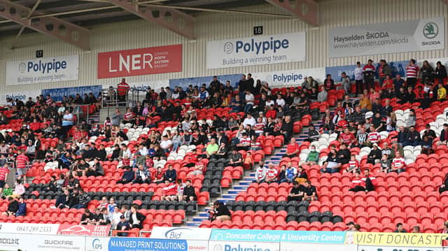 Rovers fans returned to the Keepmoat Stadium for the 3-2 defeat to Newcastle.