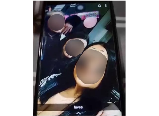 The footage is said to show nine police officers breaking Covid rules at a house party.