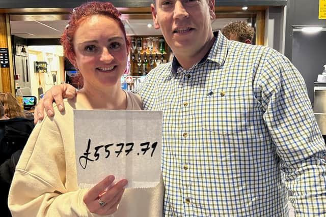 The total raised