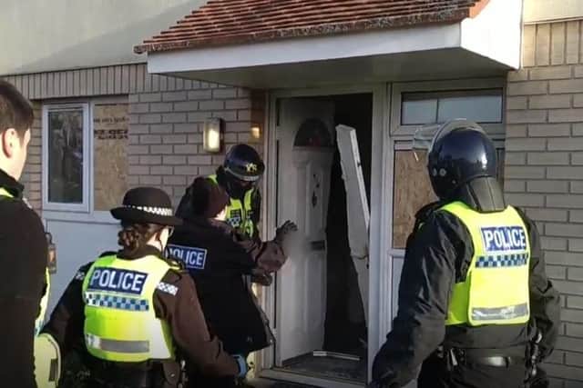 Officers executed warrants at two addresses in Kirk Sandall.