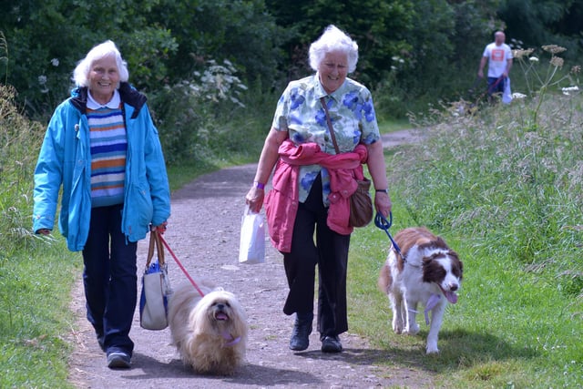 Dogs and their owners taking part in the Dogs Day Out walk at Summerhill. Were you pictured six years ago?