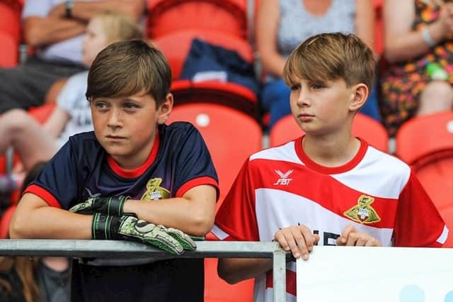 Quid-a-kid for Doncaster Rovers v Cambridge United. Photo: Doncaster Rovers