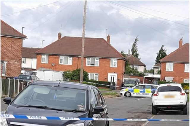 Police have sealed off Chalmers Drive in Clay Lane.