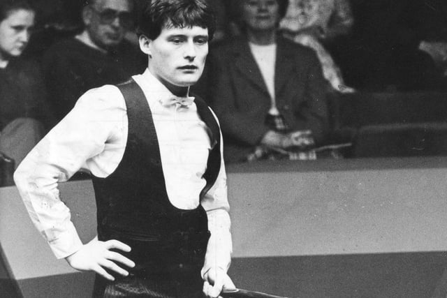 Jimmy White making an early appearance at the Sheffield Crucible back in 1984,