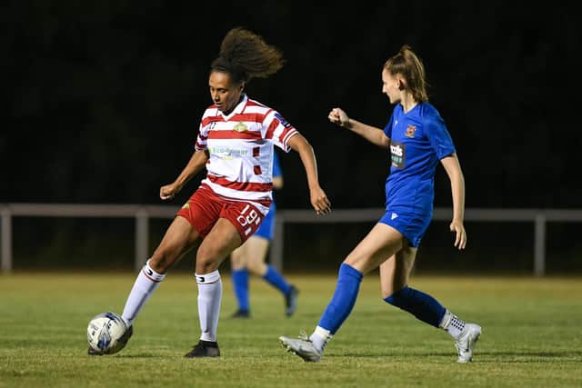 Sophie Brown netted for Doncaster Rovers Belles in their win over Wem Town. Picture: Liam Ford/AHPIX LTD