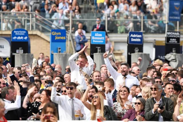 Punters at Doncaster Racecourse for the St Leger Festival