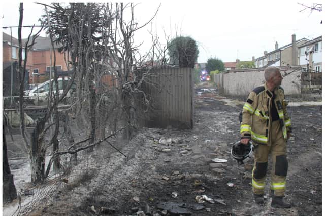 Homes and gardens have been devastated by a string of wildfires across Doncaster.