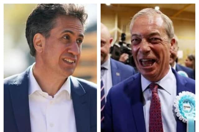 Reform UK's Nigel Farage says Doncaster MP Ed Miliband is next in his party's sights.