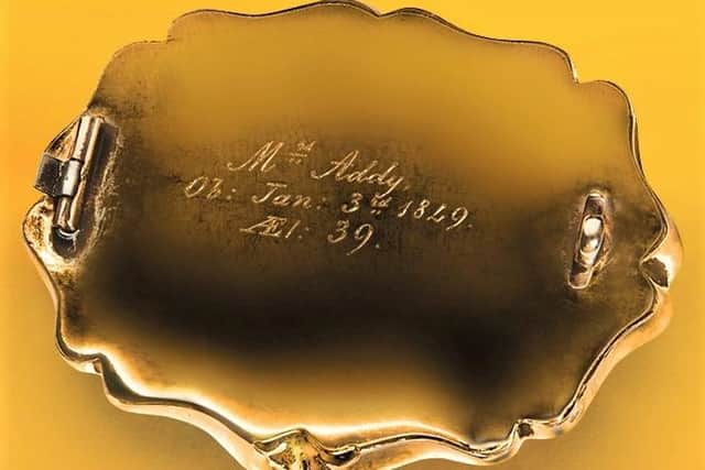 The brooch was commissioned in the 1800s.