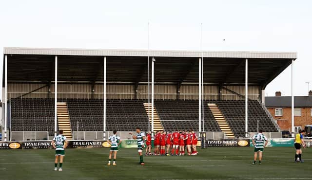 Doncaster Knights, pictured in pre-season action at Ealing Trailfinders. Photo: Alex Davidson/Getty Images