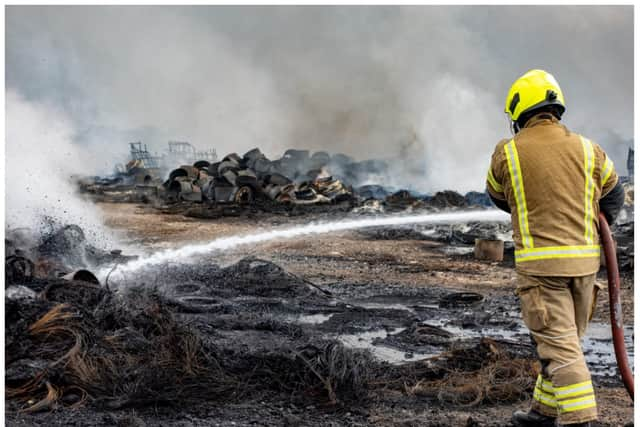 Fire crews are still tackling the huge blaze at Ranskill, more than 72 hours after it started.