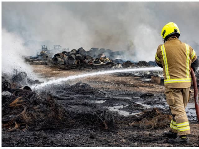 Fire crews are still tackling the huge blaze at Ranskill, more than 72 hours after it started.