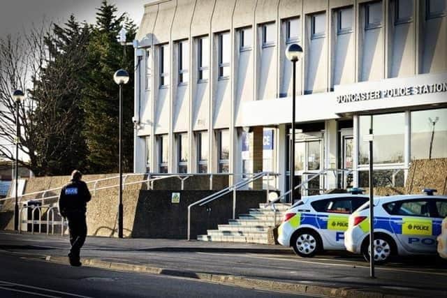 Man arrested after ramming cop with car outside Doncaster police station