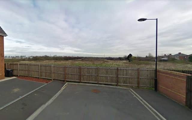 The vacant plot of land in Thorne where the new homes could potentially be built