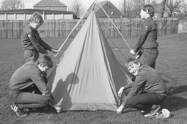 A training course at the second Herrington Scout HQ in Crow Lane. Can you spot anyone you know?