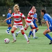 Sophie Scargill, Doncaster Rovers Belles' club captain, in action in a pre-season friendly in August. Photo: Heather King/Club Doncaster