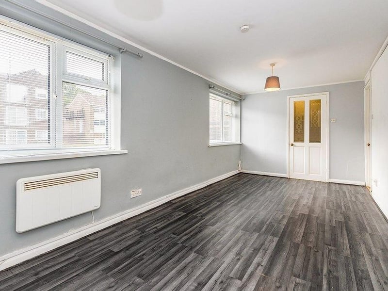 Inside the studio apartment.