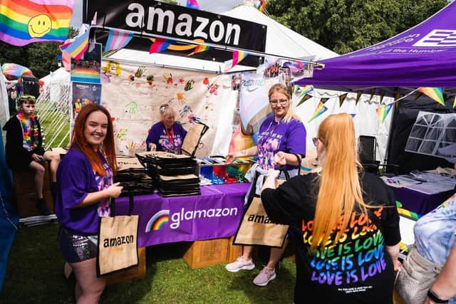 Amazon at this year's Doncaster Pride.
