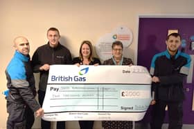 Cheque presentation by British Gas to SYCF