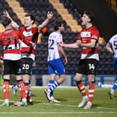 Rovers celebrate Joe Ironside's goal during another great display at Colchester United.
